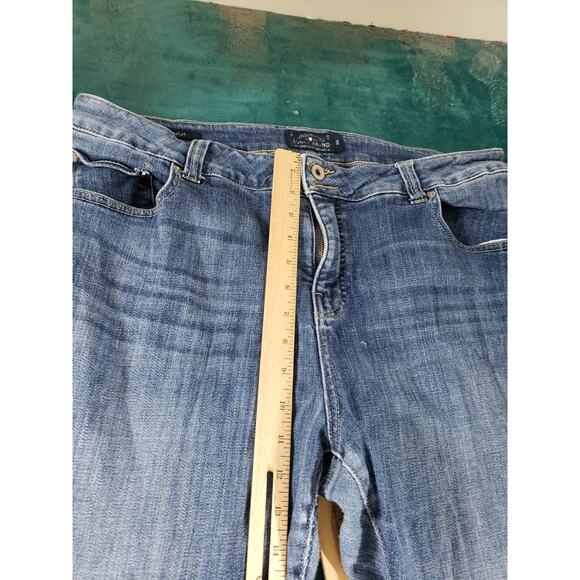 Lucky Brand Jeans Size 18 W Womens Blue Stretch Plus Mid Rise Emma Straight - Picture 8 of 14